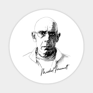 Michel Foucault - Retro Design Magnet